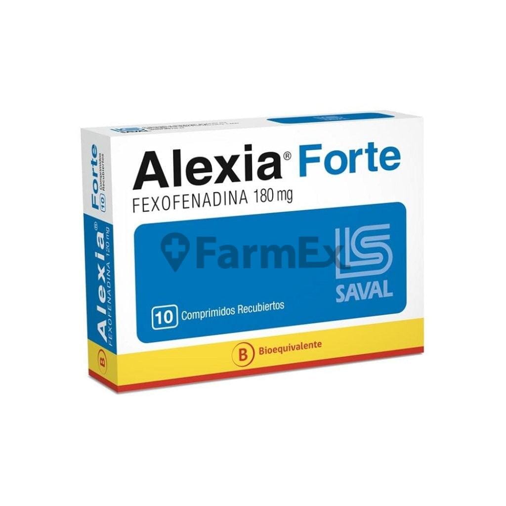 Alexia Forte 180 mg x 10 comprimidos Farmex-Fonasa-Persistente